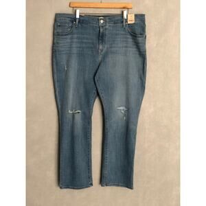 Levi’s 724 High Rise Jeans Women's Size 20W Slim Straight Medium Wash NEW